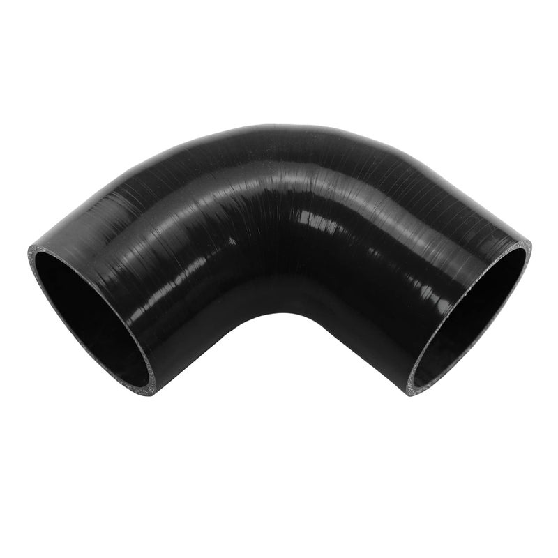 Ucreative 90 Degree Elbow ID: 3.5"(89mm) 4-Ply High Performance Coupler Silicone Hose for Vehicle with T-Bolt Clamp - Image 3